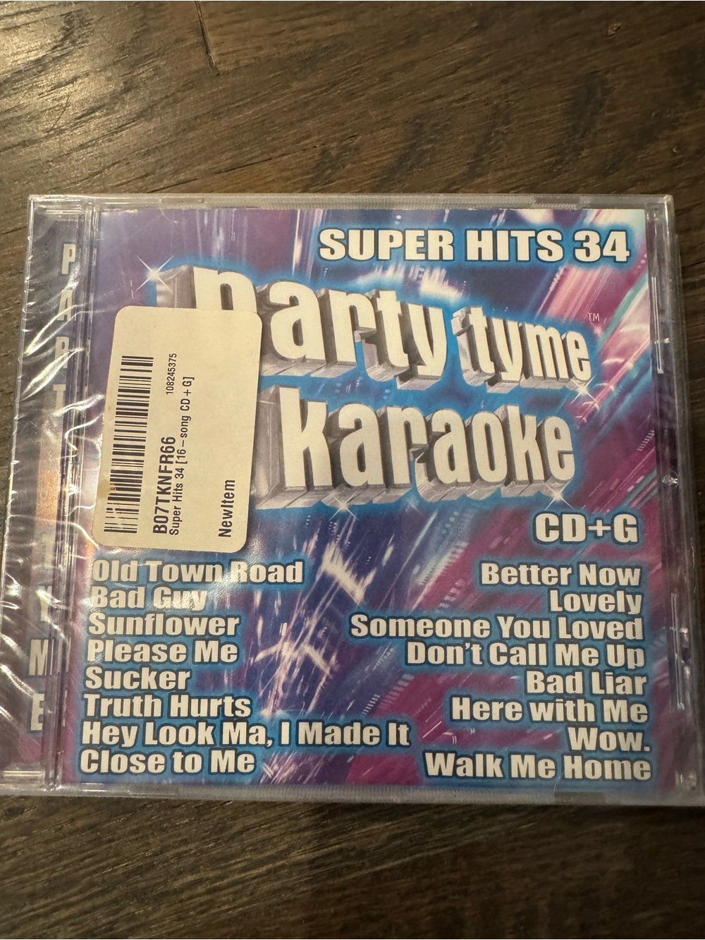 Super Hits 34 Party Tyme Karaoke Hitd CD+G - Blue & Purple